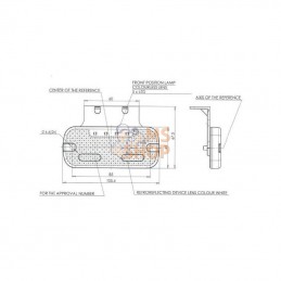 LA30103; KRAMP; Feu de position arrière; pièce detachée