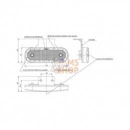 LA30117; KRAMP; Feu de position arrière; pièce detachée