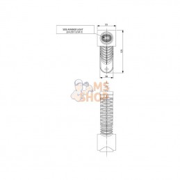 LA30019; KRAMP; Feu de gabarit droit 0° long; pièce detachée