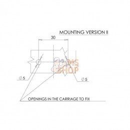 LA30019; KRAMP; Feu de gabarit droit 0° long; pièce detachée