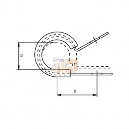 SMSL12; KRAMP; Collier de fixation 12mm; pièce detachée