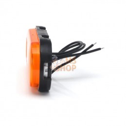 LA30154; KRAMP; Feu de position latéral rectangulaire branchement par câble LED 12-24V KRAMP; pièce detachée