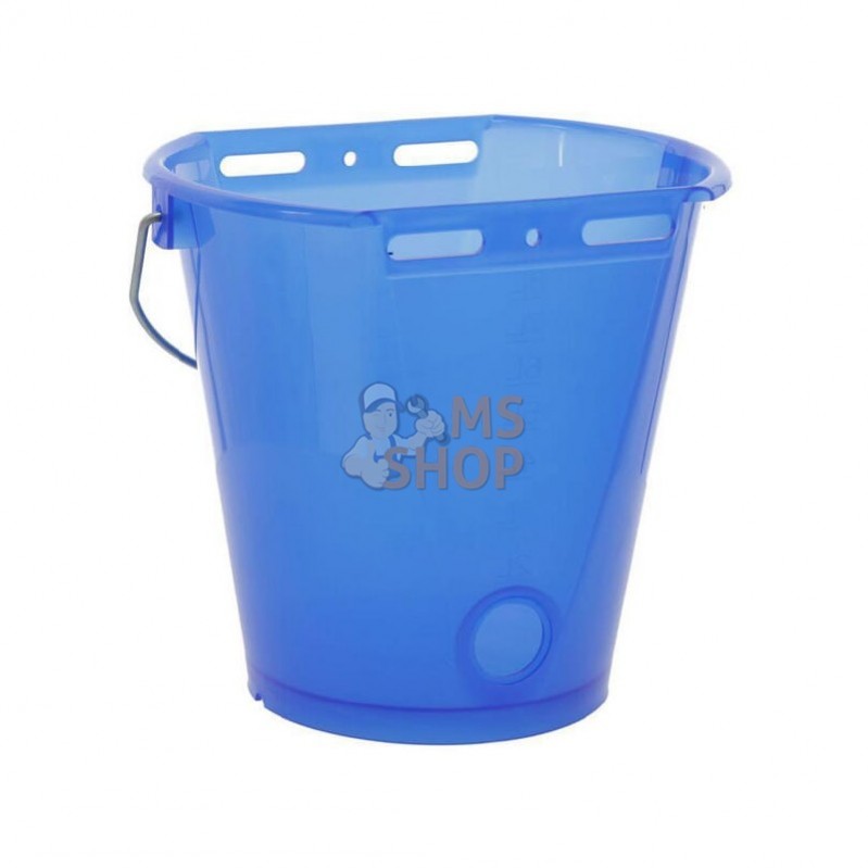 14269; KERBL; Seau d'alimentation bleu transparent 8L; pièce detachée