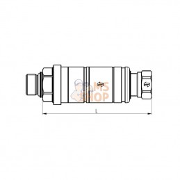 3CFPV1434UNFF; FASTER; Coupleur 3/4 UNF; pièce detachée