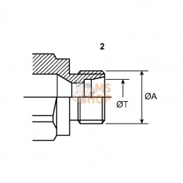 3CFPV1434UNFF; FASTER; Coupleur 3/4 UNF; pièce detachée