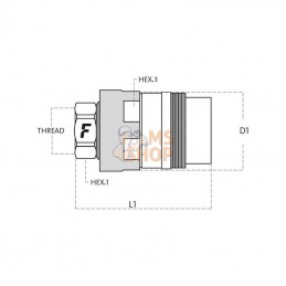 FHV20S114GASF; FASTER; Raccord rapide F; pièce detachée