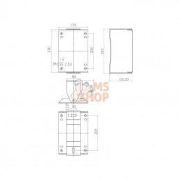 HD15; RAMEX; Support mural 140x204mm inox; pièce detachée