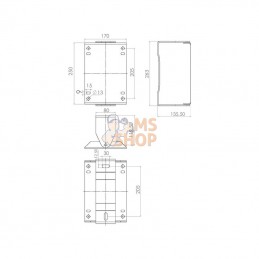 HD15; RAMEX; Support mural 140x204mm inox; pièce detachée