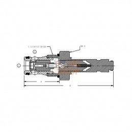 CP5013B0NC; DANFOSS; Cartouche 2/2 CP501-3-B-0-NC; pièce detachée