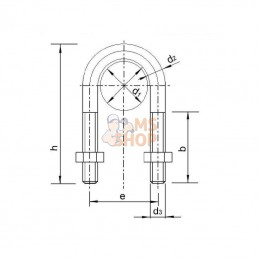 RU3246Z; RSB; Étrier de tube 1 1/4"; pièce detachée