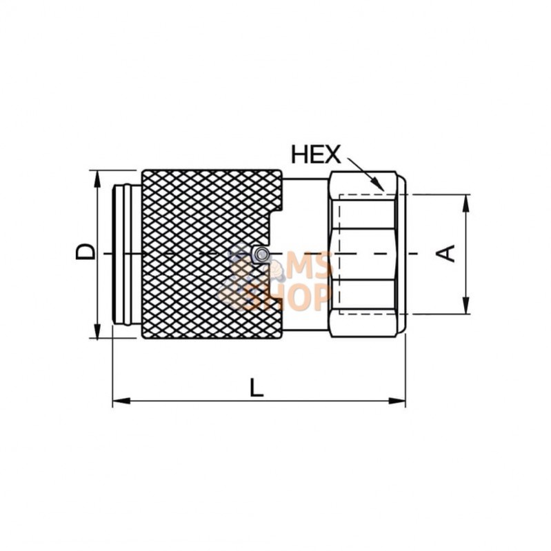 NS100116FB; PARKER; Accouplement 1"; pièce detachée