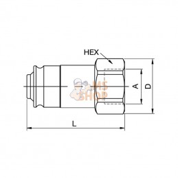 NS100216FB; PARKER; Embout 1"; pièce detachée