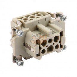 09330062701; HARTING; Insert F E 6P racc. à vis; pièce detachée