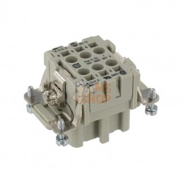 09330062716; HARTING; Insert F ES 6P racc. à lame; pièce detachée