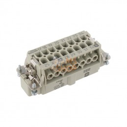 09330162611; HARTING; Insert M E 16P racc. à vis 17-32; pièce detachée