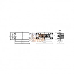 09330162711; HARTING; Insert F E 16P racc. à vis 17-32; pièce detachée
