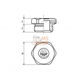 OF104410MP100; MINTOR; Bouch. évacuation M10x1,0 100P; pièce detachée