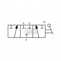 DH053A; OLEODINAMICA MARCHESINI; Vanne a 3 voies T 3/8 BSP; pièce detachée