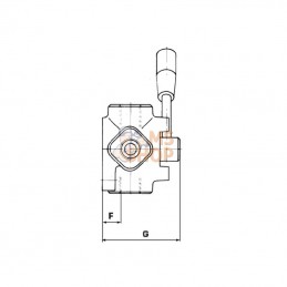 DH054A; OLEODINAMICA MARCHESINI; Vanne a 4 voies A 3/8 BSP; pièce detachée