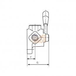 DH056A; OLEODINAMICA MARCHESINI; Vanne a 6 voies T 3/8 BSP; pièce detachée