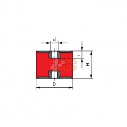 4040C55RVS; KRAMP; Amortisseur inox TYPE C; pièce detachée