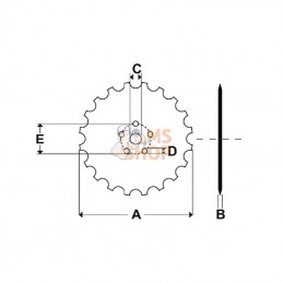 451792KR; KRAMP; Disque RD 370 mm; pièce detachée