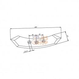 4448981KR; KRAMP; Soc 80x12x480 TopDown; pièce detachée