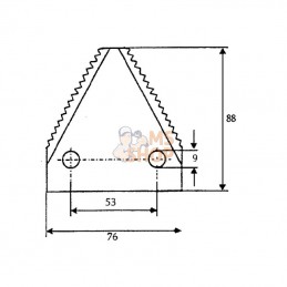 FM09165; KRAMP; Section de désileuse; pièce detachée