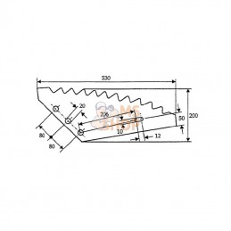 FM15135; KRAMP; Section de désileuse; pièce detachée