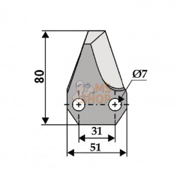 FM18158; KRAMP; Section de désileuse; pièce detachée