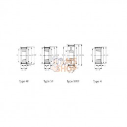 TB228M20; KRAMP; Poulie pour courroie dentée Taperlock 1008; pièce detachée
