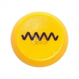 11135080PN; PNEUTRON; Interrupteur à poussoir, vibration, rond, jaune; pièce detachée