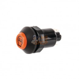 11210520PN; PNEUTRON; Interrupteur poussoir, préchauffage, rond, orange; pièce detachée