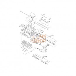8113621205; JF; Kit de courroies trapézoïdales; pièce detachée