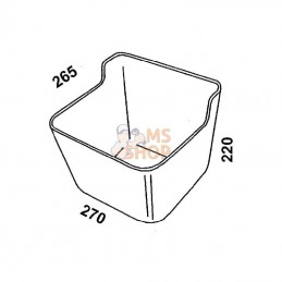 1620100217; OK PLAST; Auge à fixer 7L; pièce detachée