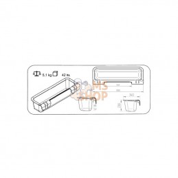 1620102403; OK PLAST; Auge à suspendre 100cm - 42L; pièce detachée