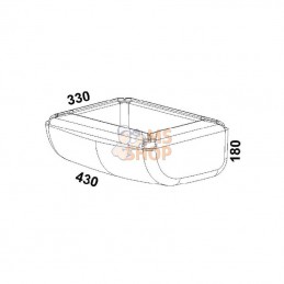 1620100140; OK PLAST; Mangeoire anti-gaspillage 17L; pièce detachée