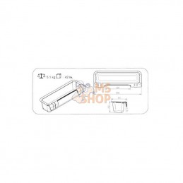 1620100001; OK PLAST; Auge à suspendre 100cm - 42L; pièce detachée