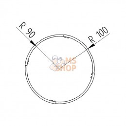 162067907; OK PLAST; Distributeur en anneau, Ø intérieur 180 cm; pièce detachée