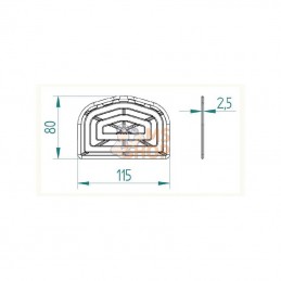 12702; OK PLAST; Plaque à porcs 115x80cm; pièce detachée