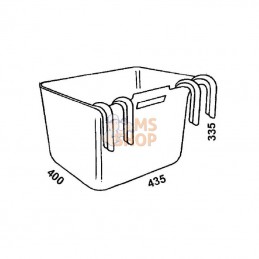 1620100201; OK PLAST; Mangeoire amovible XL 30L; pièce detachée