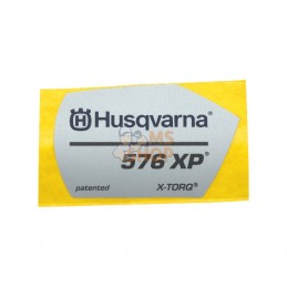 504094101; HUSQVARNA; AUTOCOLLANT | HUSQVARNA; pièce detachée