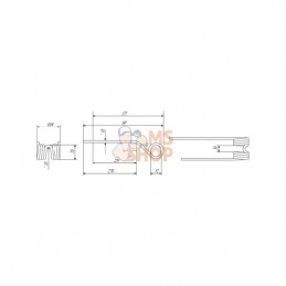 810673743; KONGSKILDE; Dent de pirouette rot.; pièce detachée