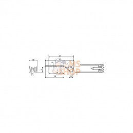 810673744; KONGSKILDE; Dent double 3001; pièce detachée