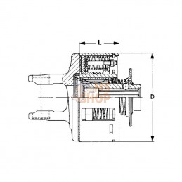 5812650105; WALTERSCHEID; Limiteur W2400-FK96L 105daNm; pièce detachée