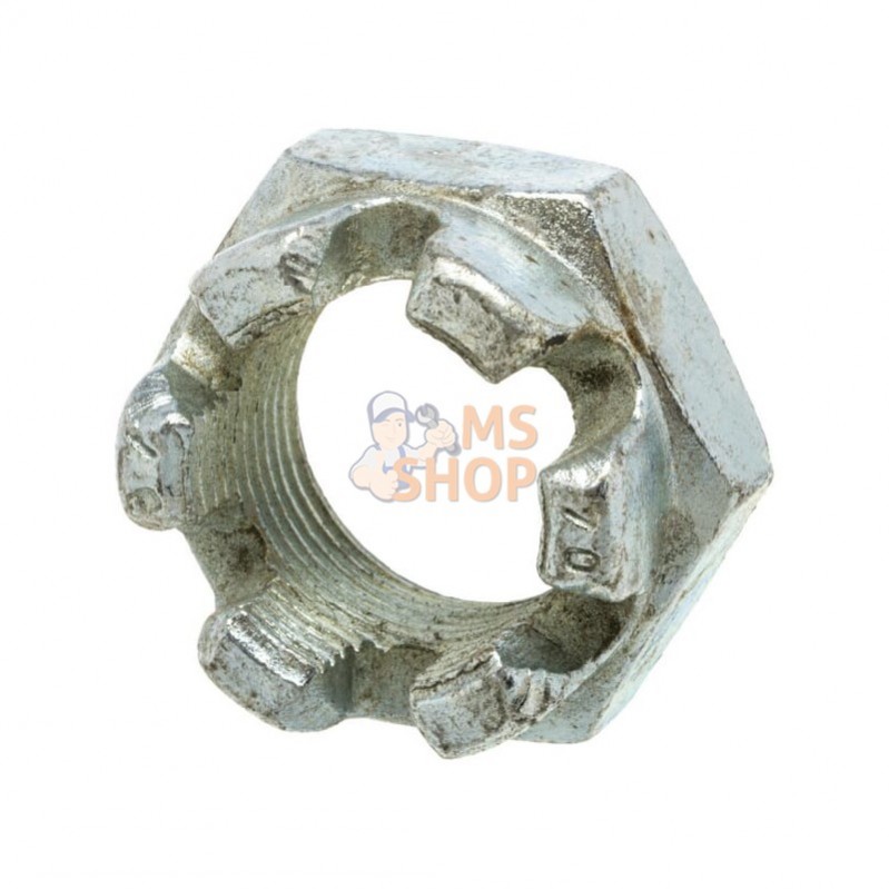 695200EN; AUTRE MARQUE; Écrou crénelé M24x15, zingué; pièce detachée