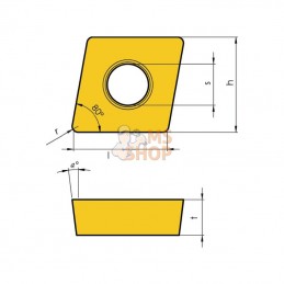 CCGT09T302ALK1010; I TOOLS; Porte-plaquette CCGT 09T302 10x; pièce detachée