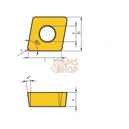 CCMT09T304MMIT1601; I TOOLS; Porte-plaquette CCMT 09T304 10x; pièce detachée