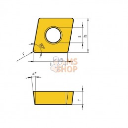 CCMT060204MMIT1601; I TOOLS; Porte-plaquette CCMT 060204 10x; pièce detachée