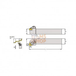 DCLNL2525M12; I TOOLS; Porte-plaquette ga. DCLNL 95°; pièce detachée